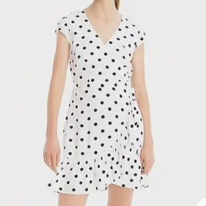 JCrew Rufflefront Fauxwrap Mini Dress